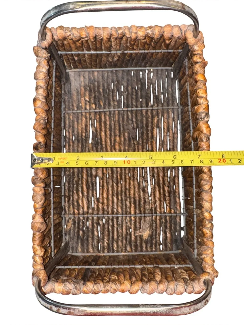 Woven Seagrass Rectangular Storage Basket
